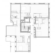Floor plan of apartment within Îlot Saint-Germain in Paris