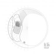 Second floor plan of Tianfu Museum of Traditional Chinese Medicine by MUDA Architects