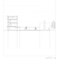 Section drawing of National Holocaust Museum by Office Winhov