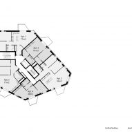 Apartment floor plan Vertikal Nydalen by Snøhetta
