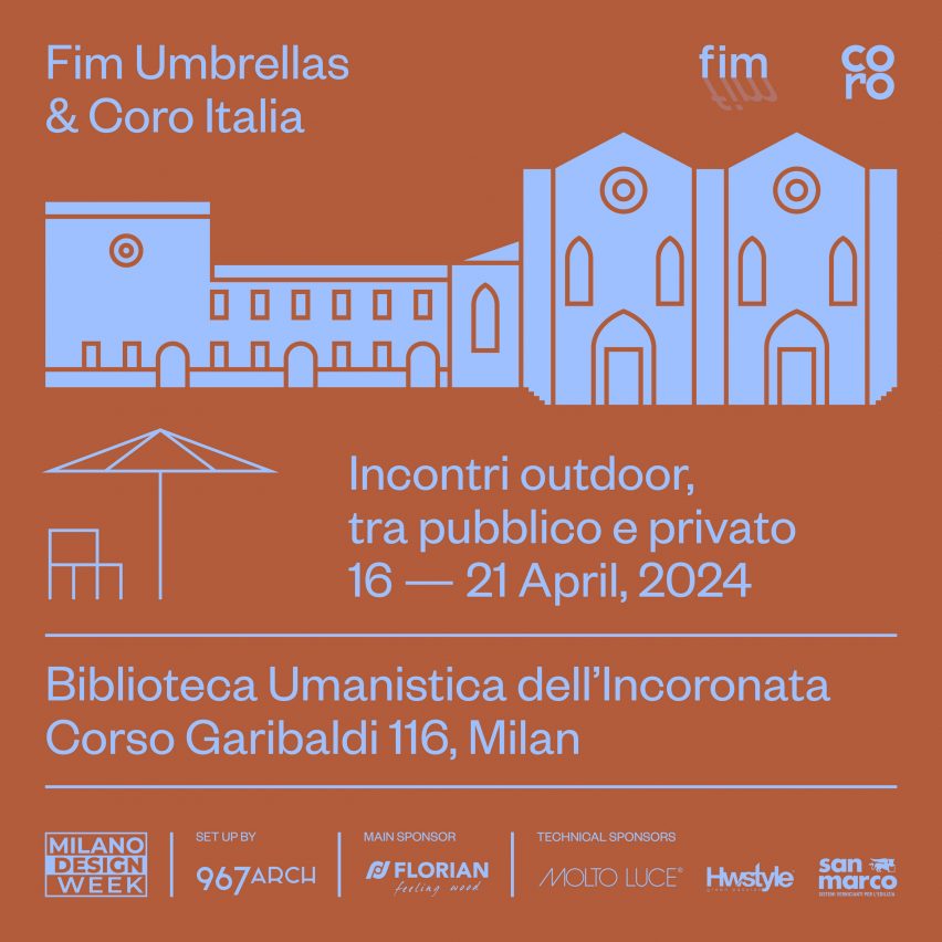 Graphic for Fim and Coro's event in Milan