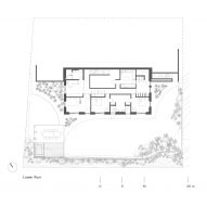 Basement floor plan of Uetikon villa by Pérez Palacios Arquitectos Asociados