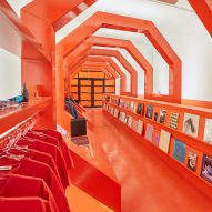 Gary Card redesigns London's LN-CC store with orange tunnel and LED-lit club