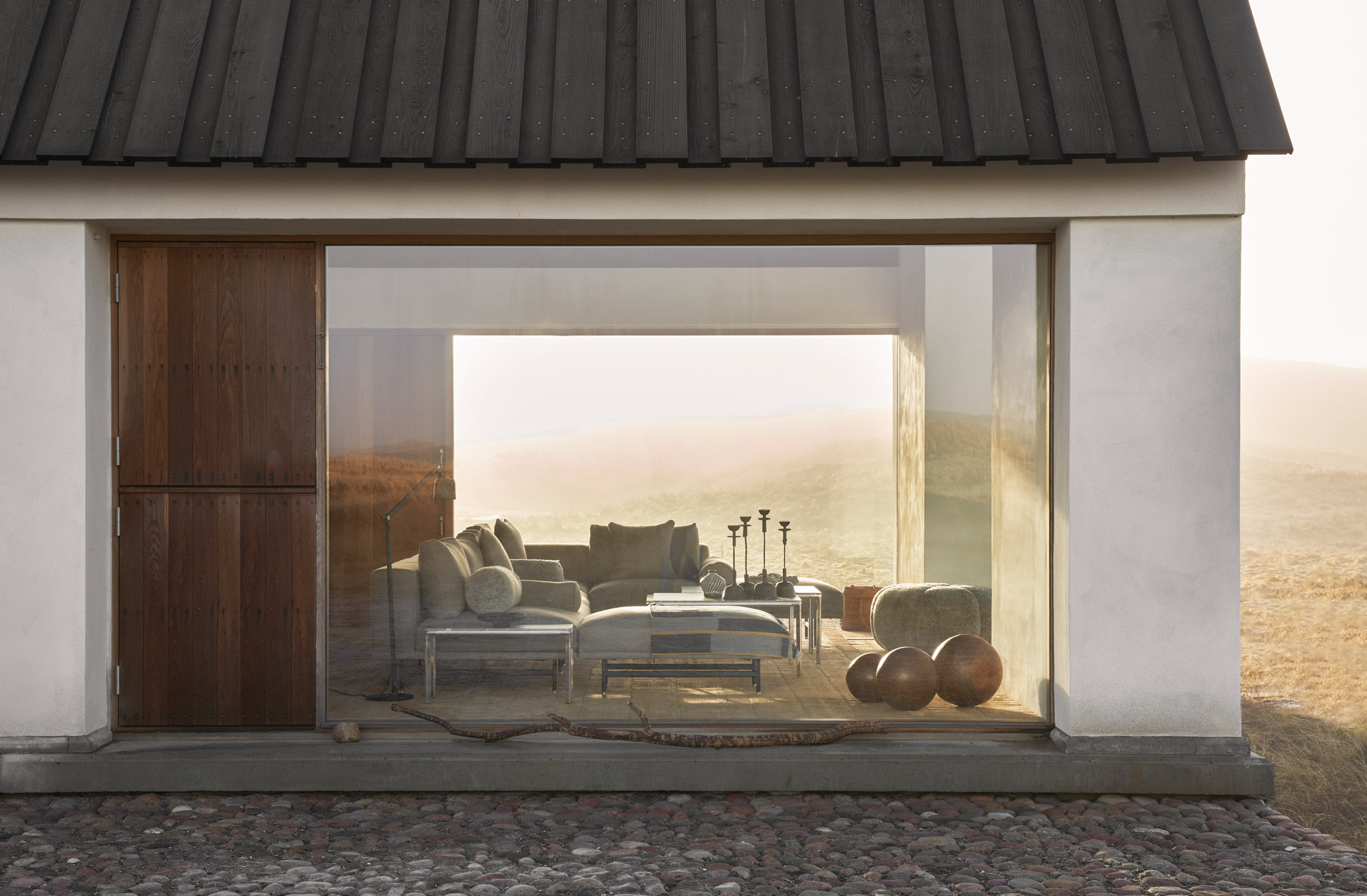 Glazing in guesthouse by Hahn Lavsen in Denmark