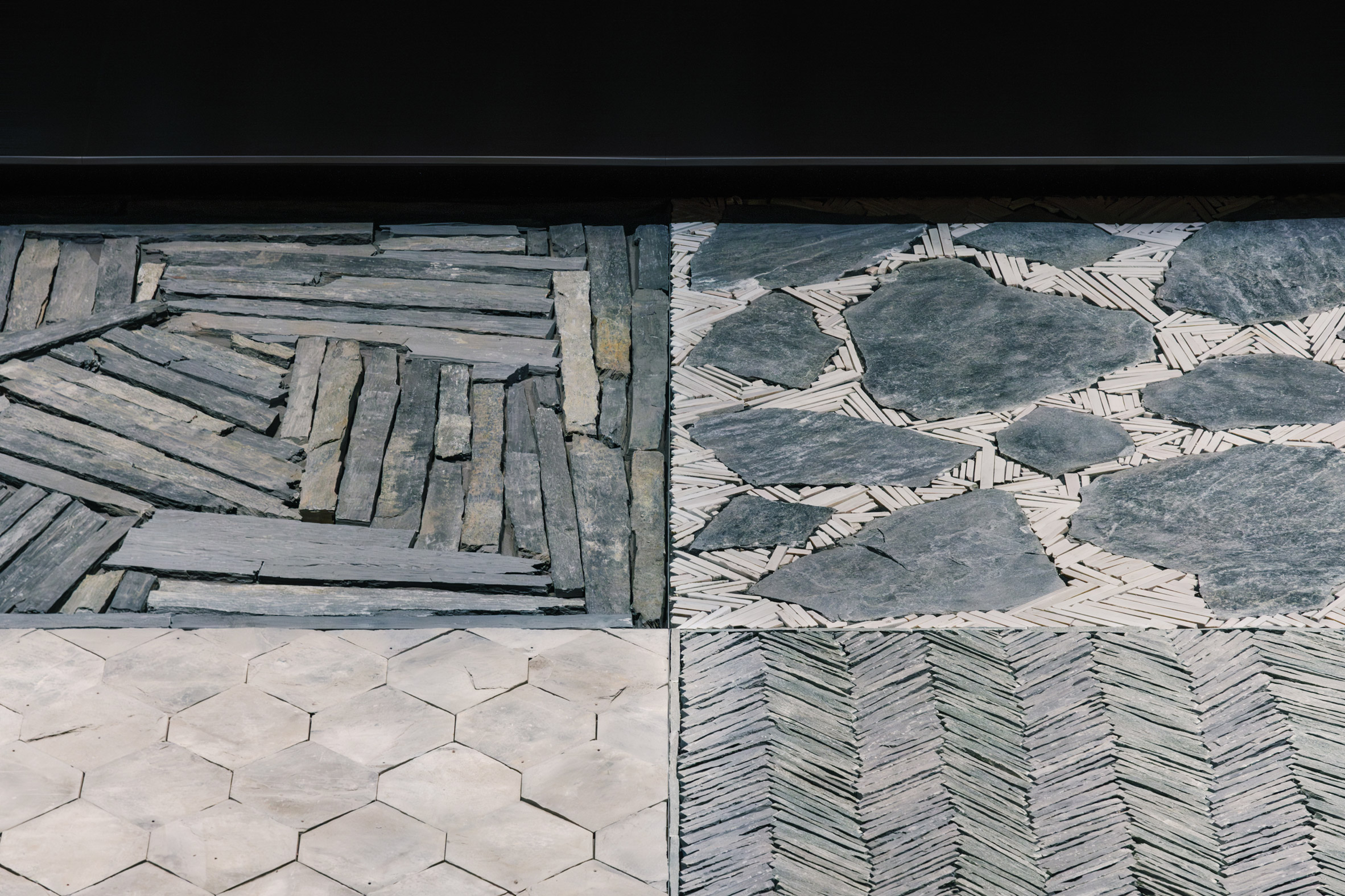 Stone floor at Milan design week