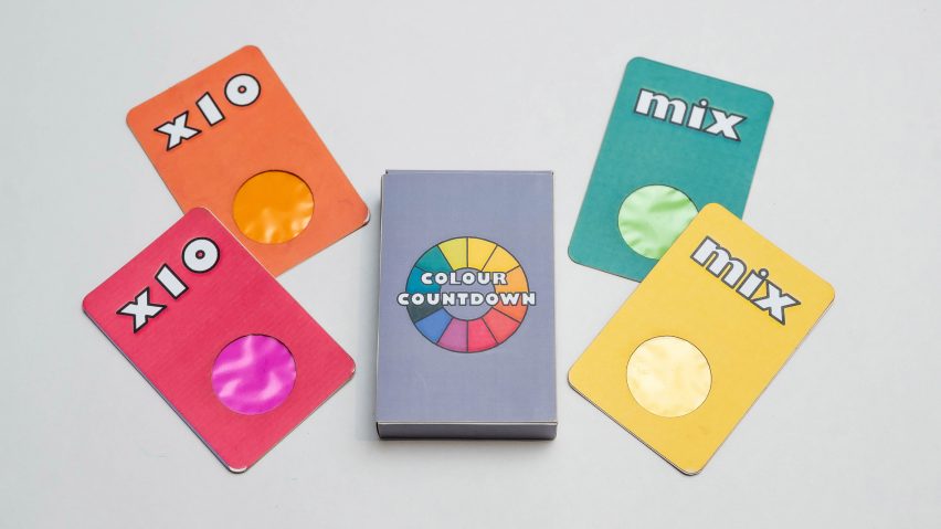 Colour Countdown card game by The Piggott School from 2024 Design Ventura competition
