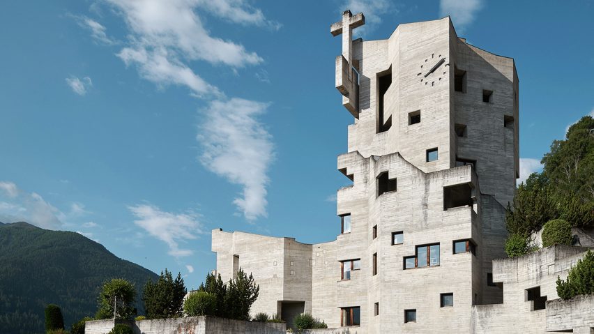 Brutalist church captured in the Sacred Modernity book