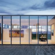House with glass facade