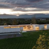 HGX Design creates house that "flows like music" in the Hudson Valley