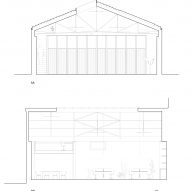 Section drawing of L'Atelier by A6A