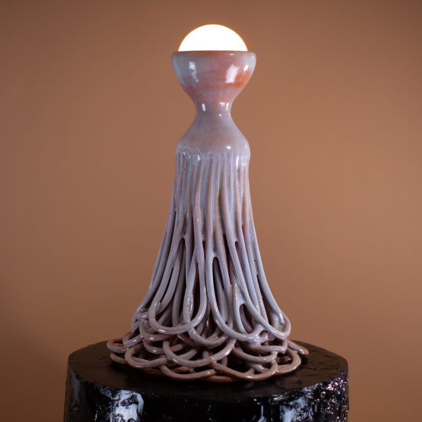 Ceramic light by Daniel Shapiro