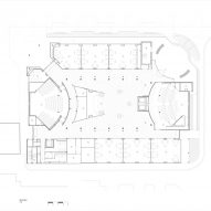 Ground floor plan of Michael Kirby Law Building by Hassell
