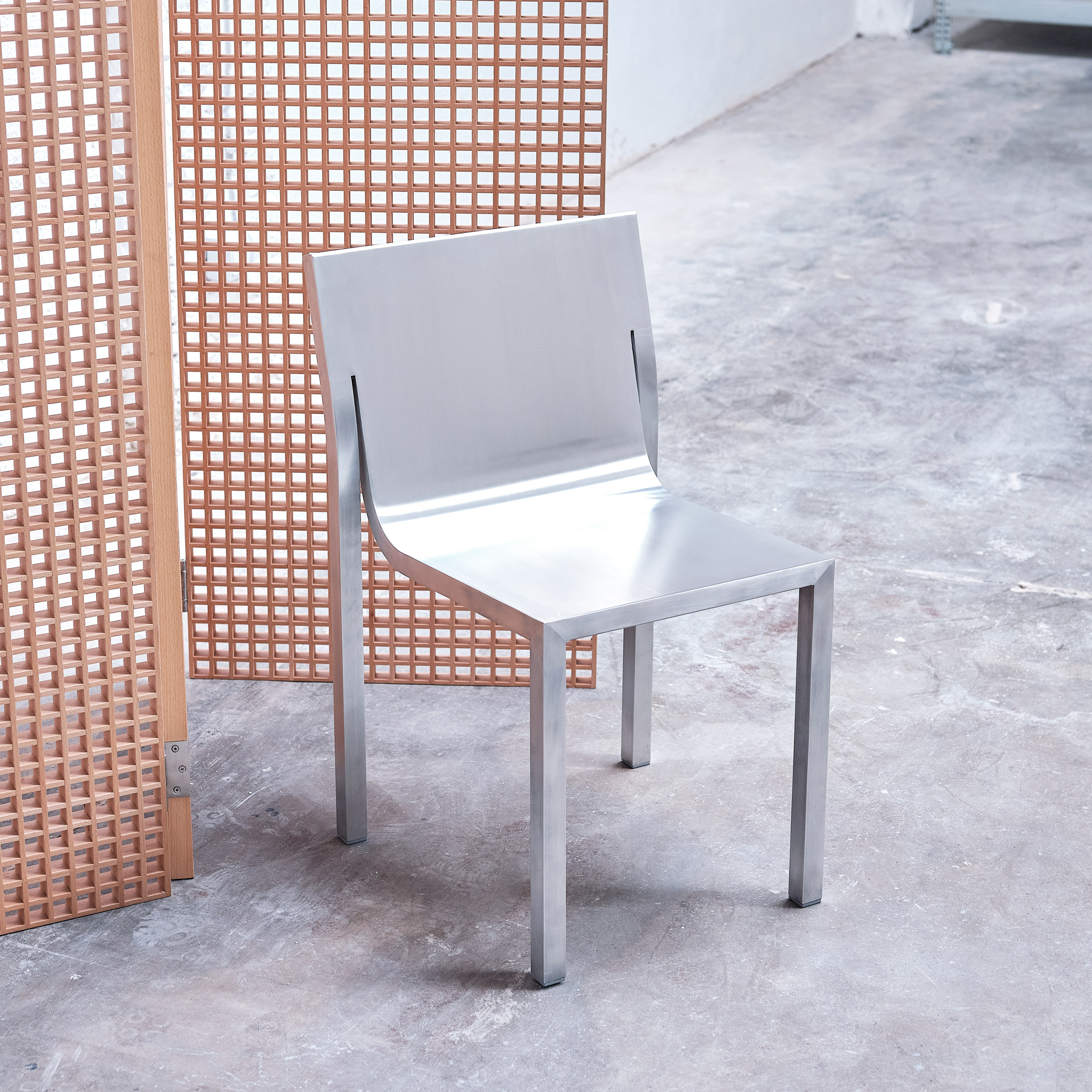 Aluminium Stedelijk Chair by Sabine Marcelis