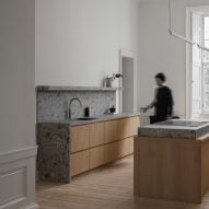 Luke McClelland uses stone and oak to overhaul Georgian apartment in Edinburgh