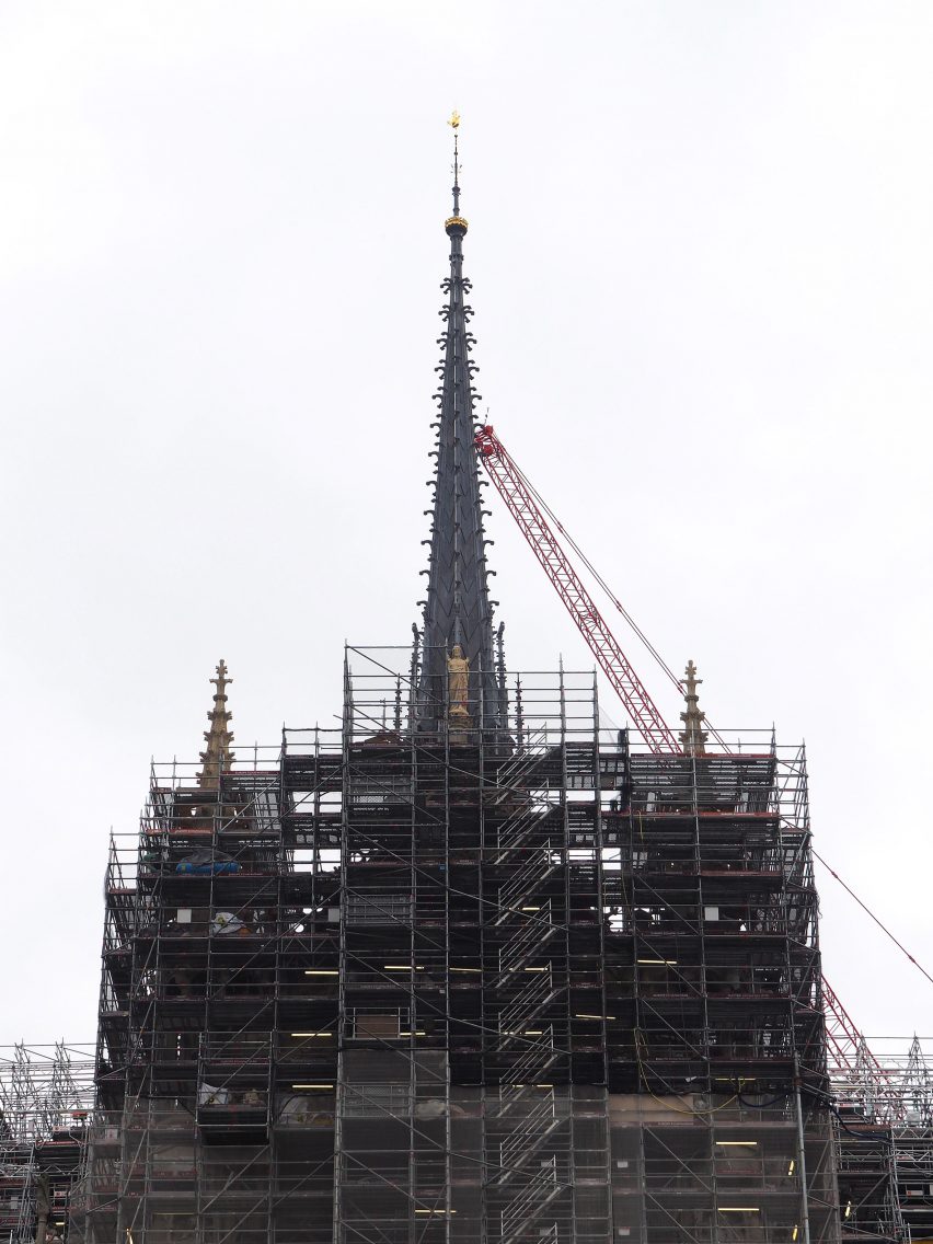 Notre-Dame cathedral's reconstructed spire