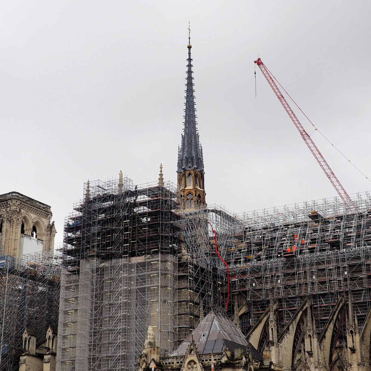 Notre Dames New Spire Revealed As Scaffolding Removed In Paris 3997