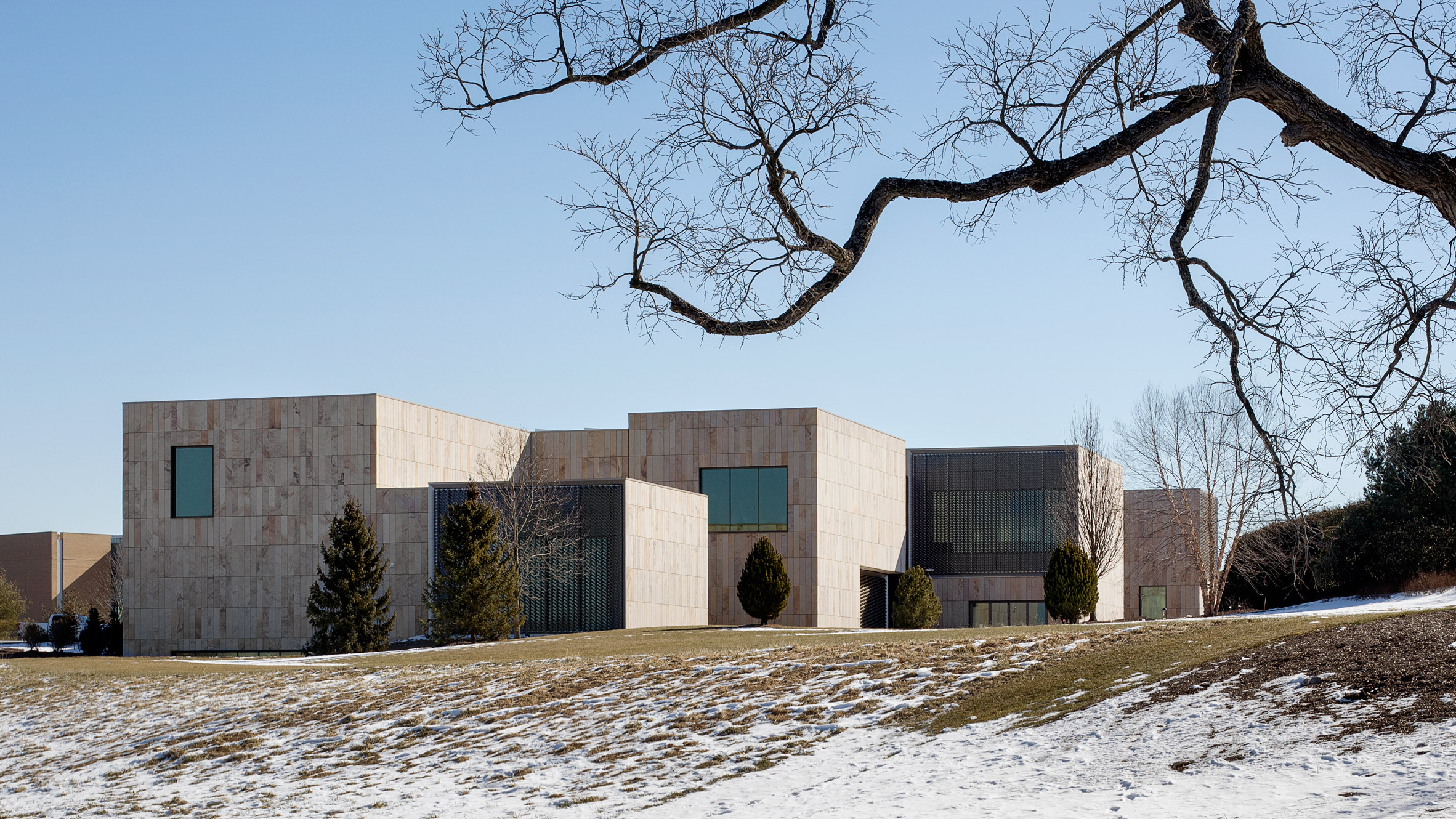 Allied Works layers sandstone for facade of Pennsylvania museum