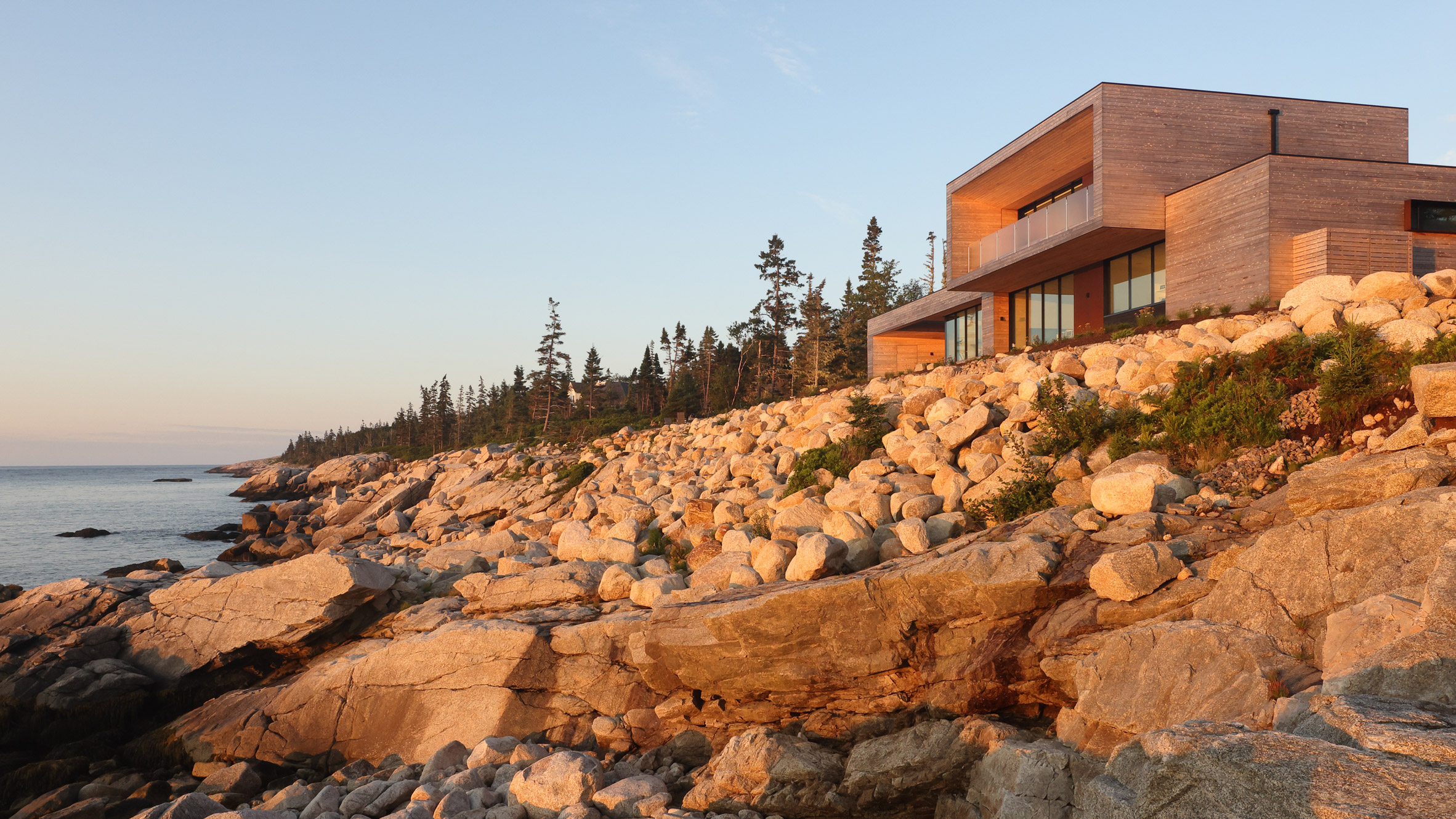 Omar Gandhi Architects balances cedar house on Nova Scotia coastline - Vimarsana News