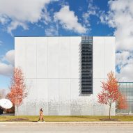 Ross Barney Architects encloses NASA testing facility in unique copper-concrete panels