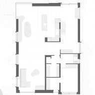 Ground floor plan of SL House by Ae-Architecten