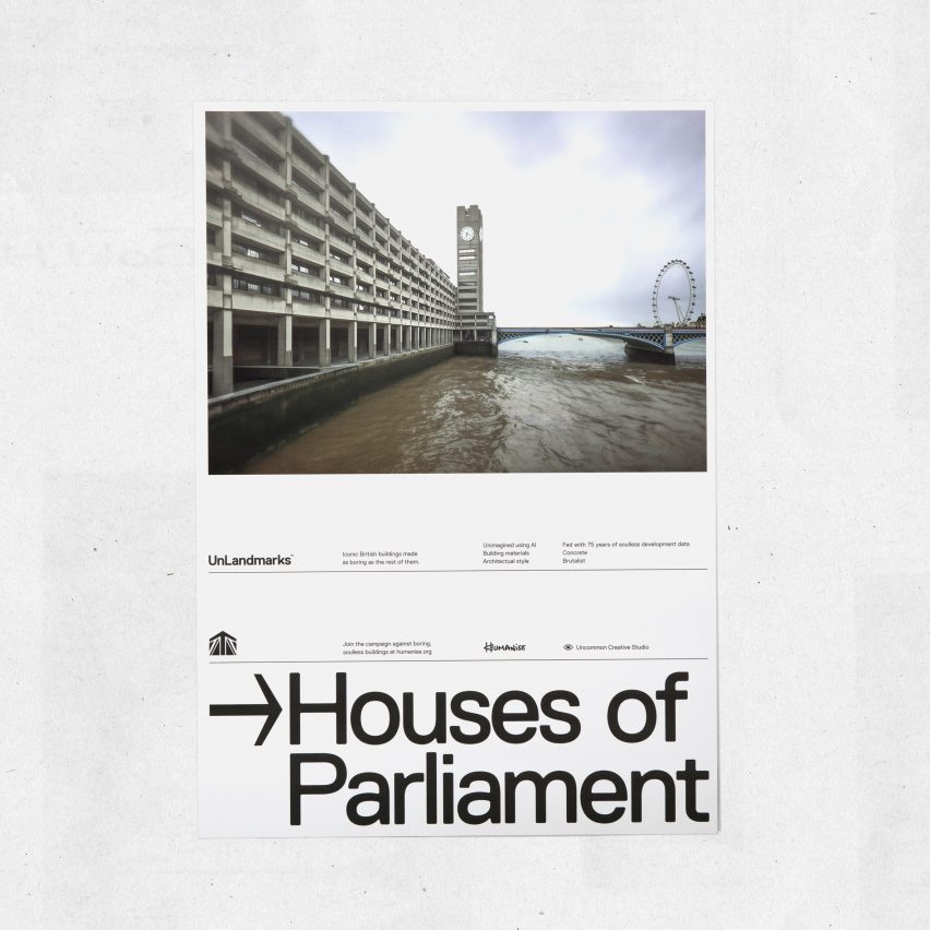 Poster of brutalist Parliament 