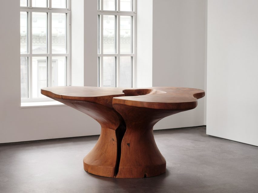 میز چوبی سه قسمتی