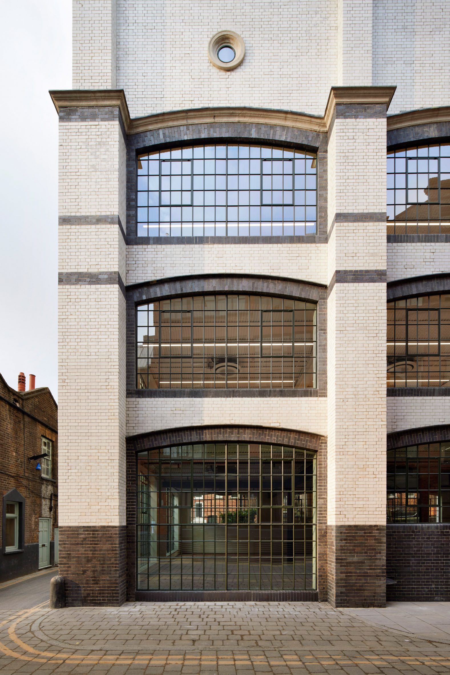 Exterior view of wallpaper factory by dMFK Architects and Dorrington