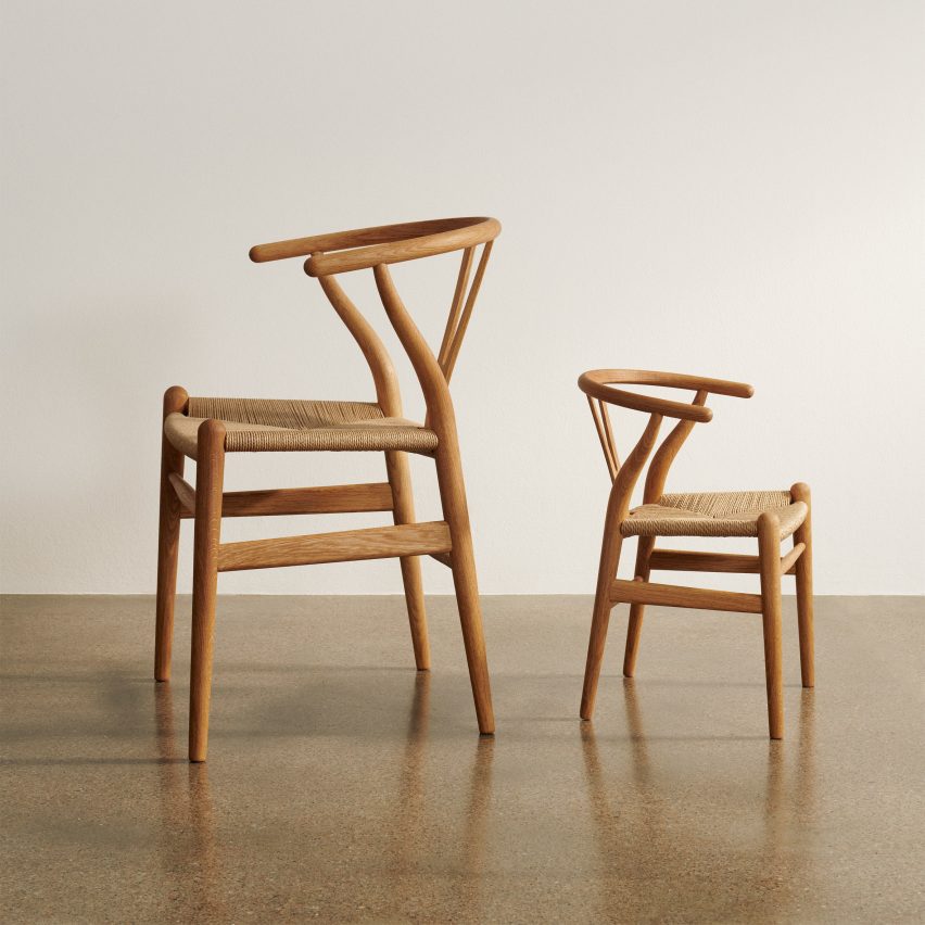 Photo of wooden chairs by Carl Hansen & Son