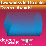Two weeks left to enter Dezeen Awards