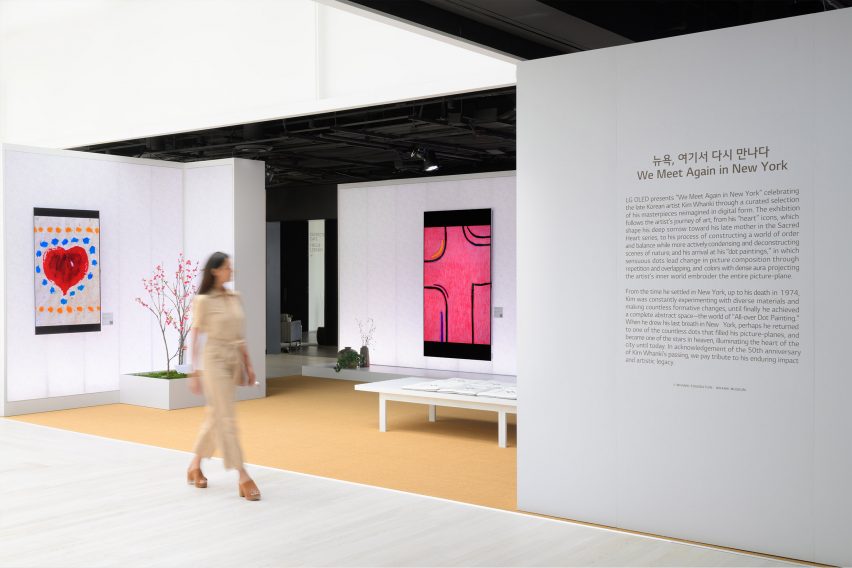 Kim Whanki and LG OLED exhibition at Frieze New York