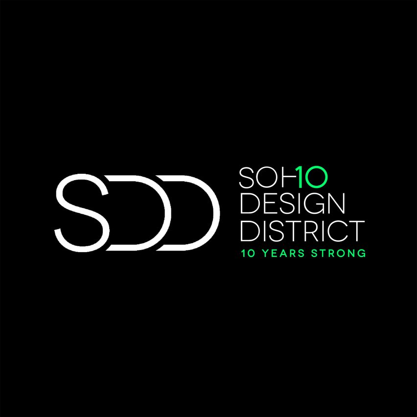 Graphic with SoHo Design District logo