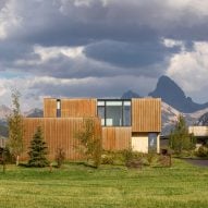 Geological formations shape design of Wyoming house by Lever Architecture