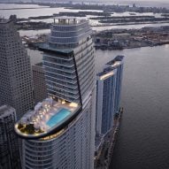 Cars and hurricanes inform "sail-shape" of Aston Martin's first residential skyscraper