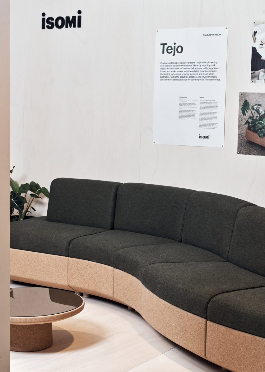 Tejo sofa by Paul Crofts for Isomi in a showroom