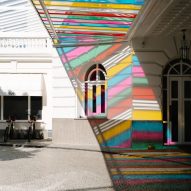 Haltes Colorées installation by Daniel Buren at Copacabana Palace, a Belmond hotel in Rio de Janeiro
