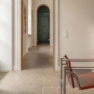 Modektura adds sand terrazzo flooring to Kyiv apartment