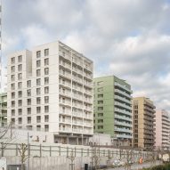 Athletes' Village apartment blocks by Brenac & Gonzalez & Associés