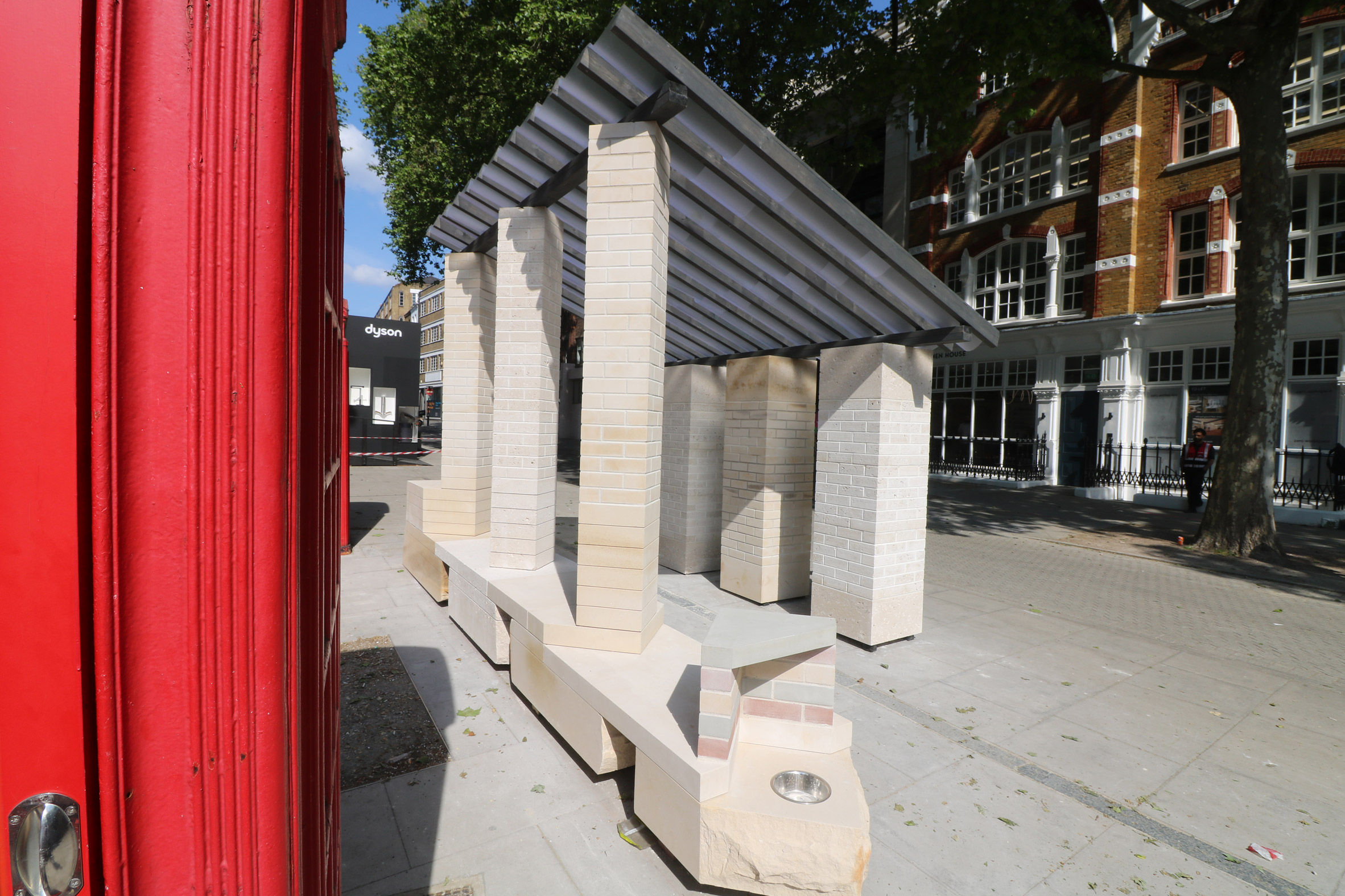 Brick from a Stone installation at Clerkenwell Design Week by Artefact for Hutton Stone and Albion Stone