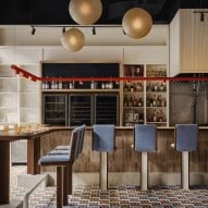 Ivy Studio combines retro colours at Ottawa restaurant Buvette Daphnée