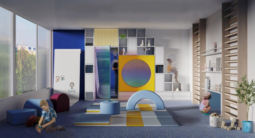 Playroom in Commune co-living for single parents by Cutwork