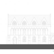 Front elevation of Exeter College Library by Nex and Donald Insall Associates