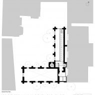 Annexe floor plan of Exeter College Library by Nex and Donald Insall Associates
