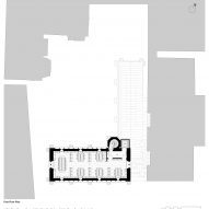 First floor plan of Exeter College Library by Nex and Donald Insall Associates