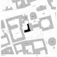 Site plan of Exeter College Library by Nex and Donald Insall Associates