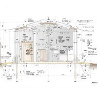 Section drawing of Toiletowa by Tono Mirai Architects