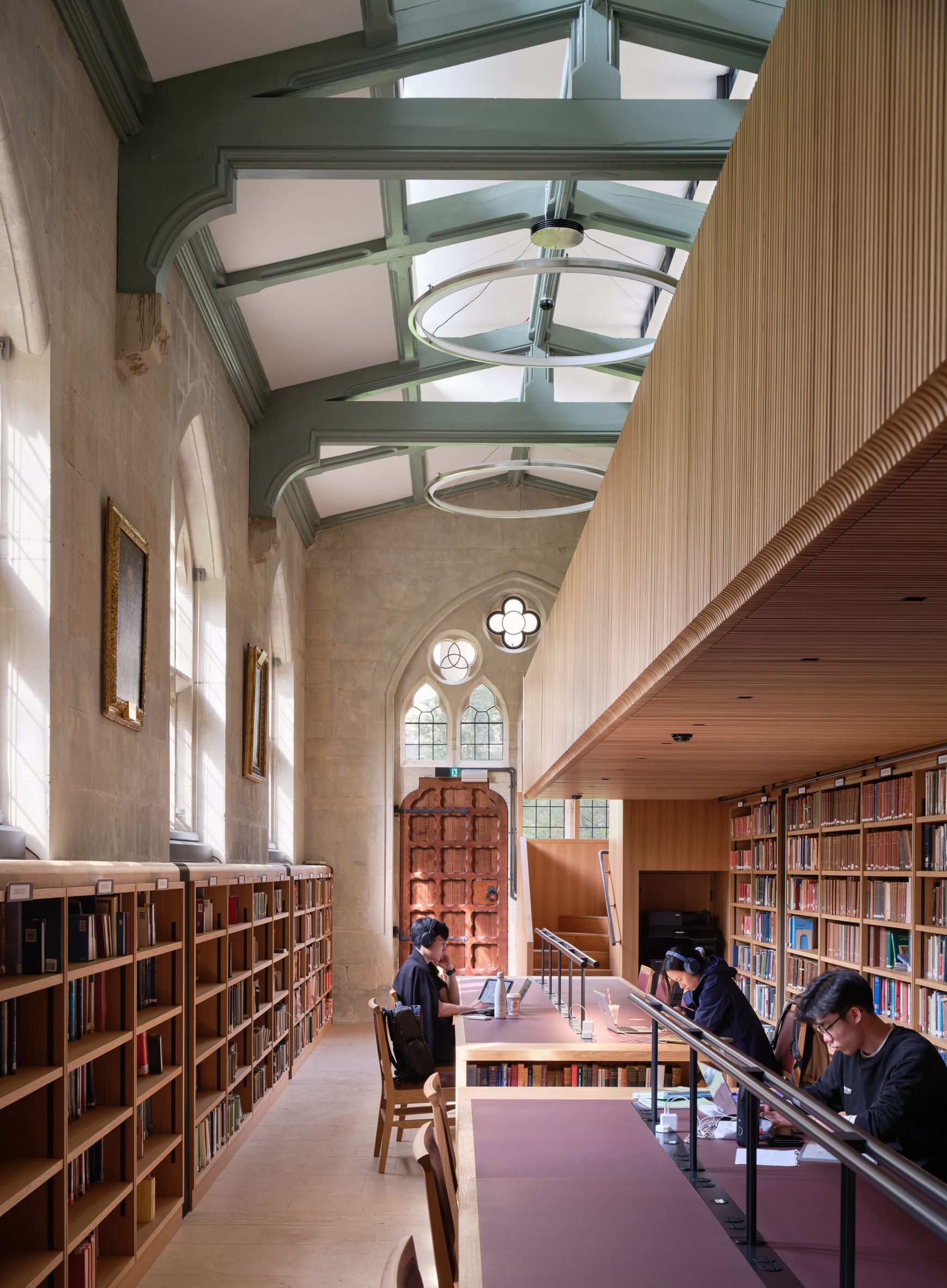 Annexe interior at Exeter College Library in Oxford