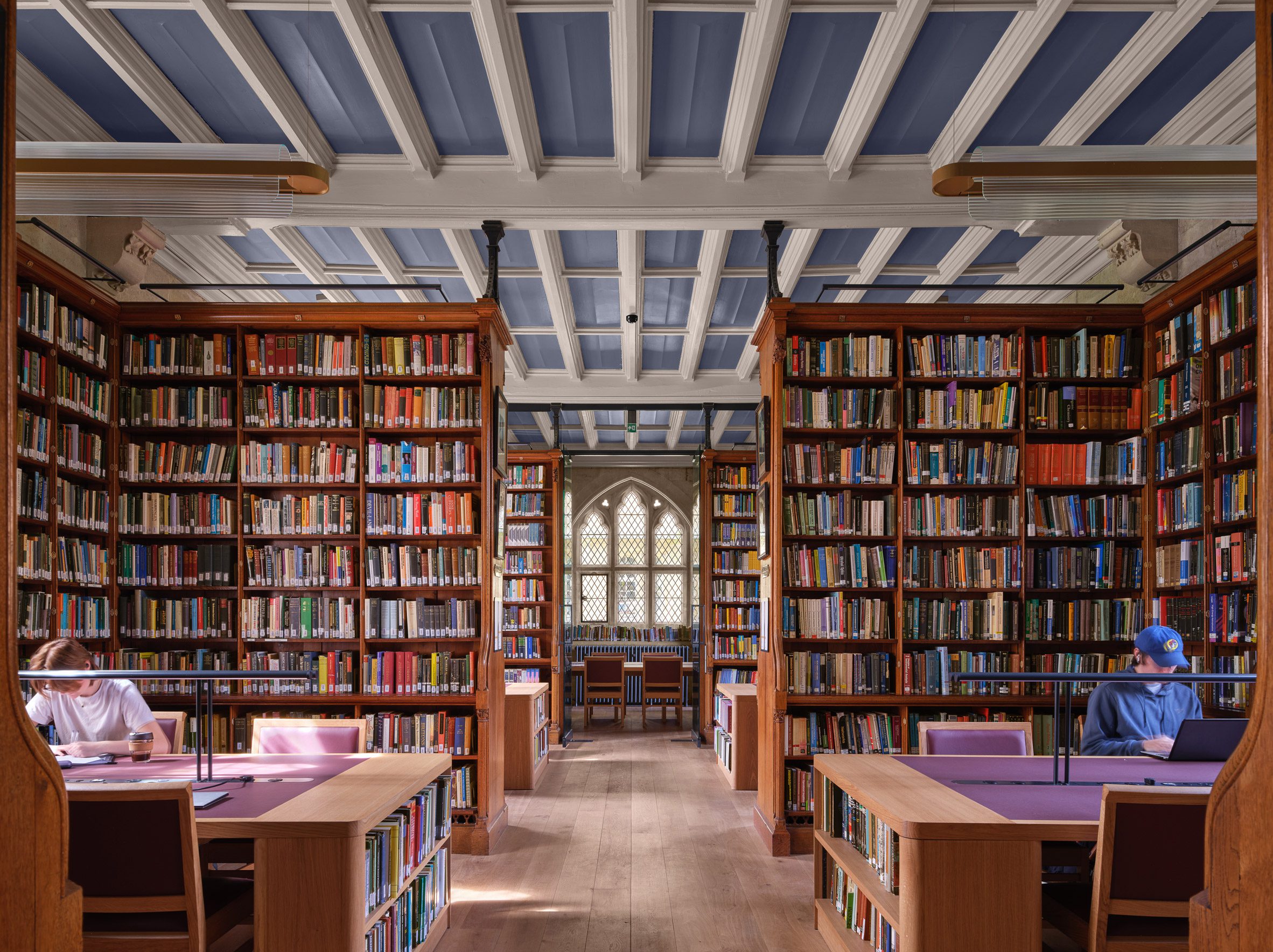 Study space interior at University of Oxford by Nex and Donald Insall Associates