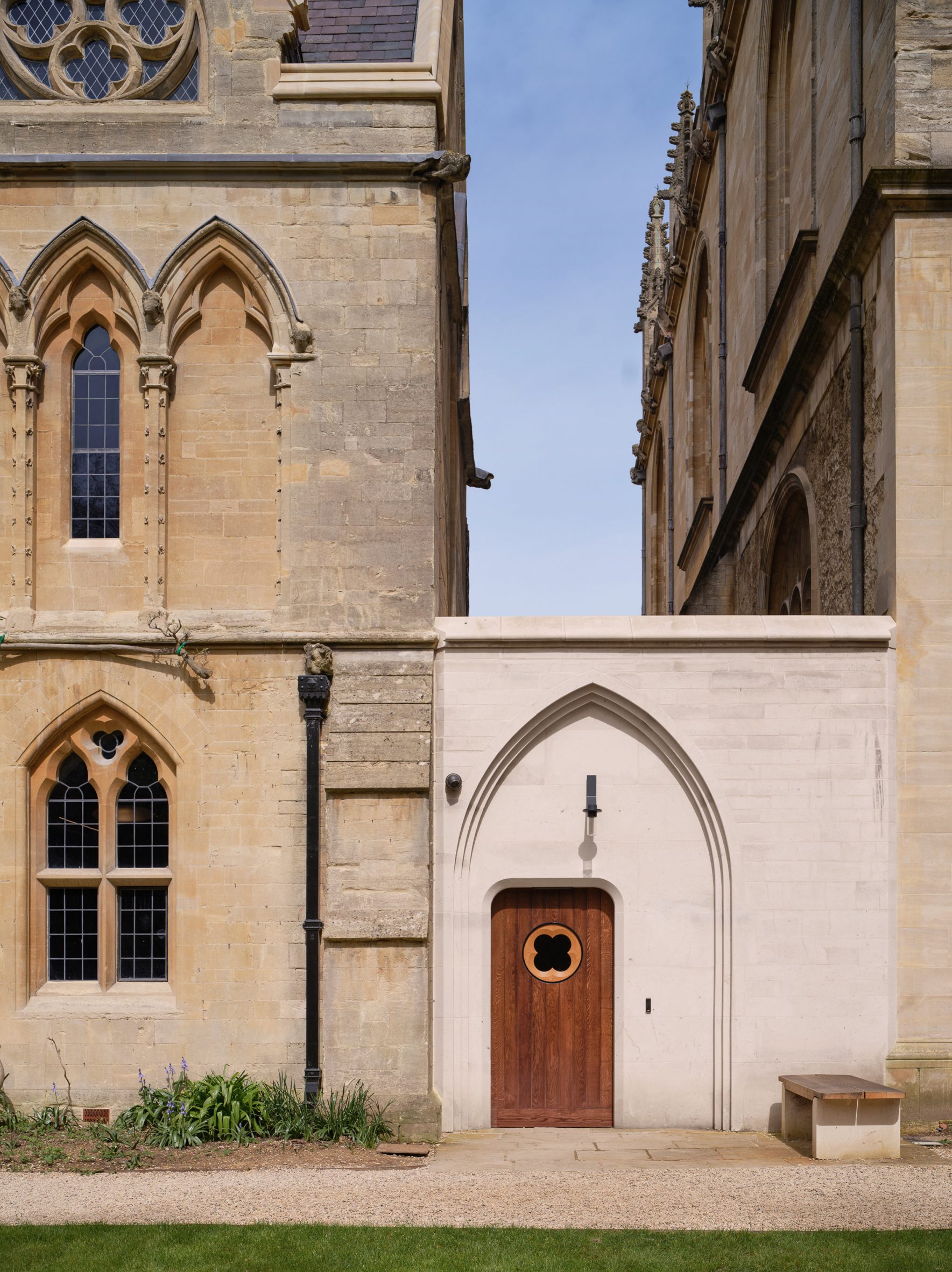 New entrance to Exeter College Library in Oxford