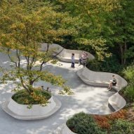 Gather outdoor seating by Foster + Partners Industrial Design for Escofet