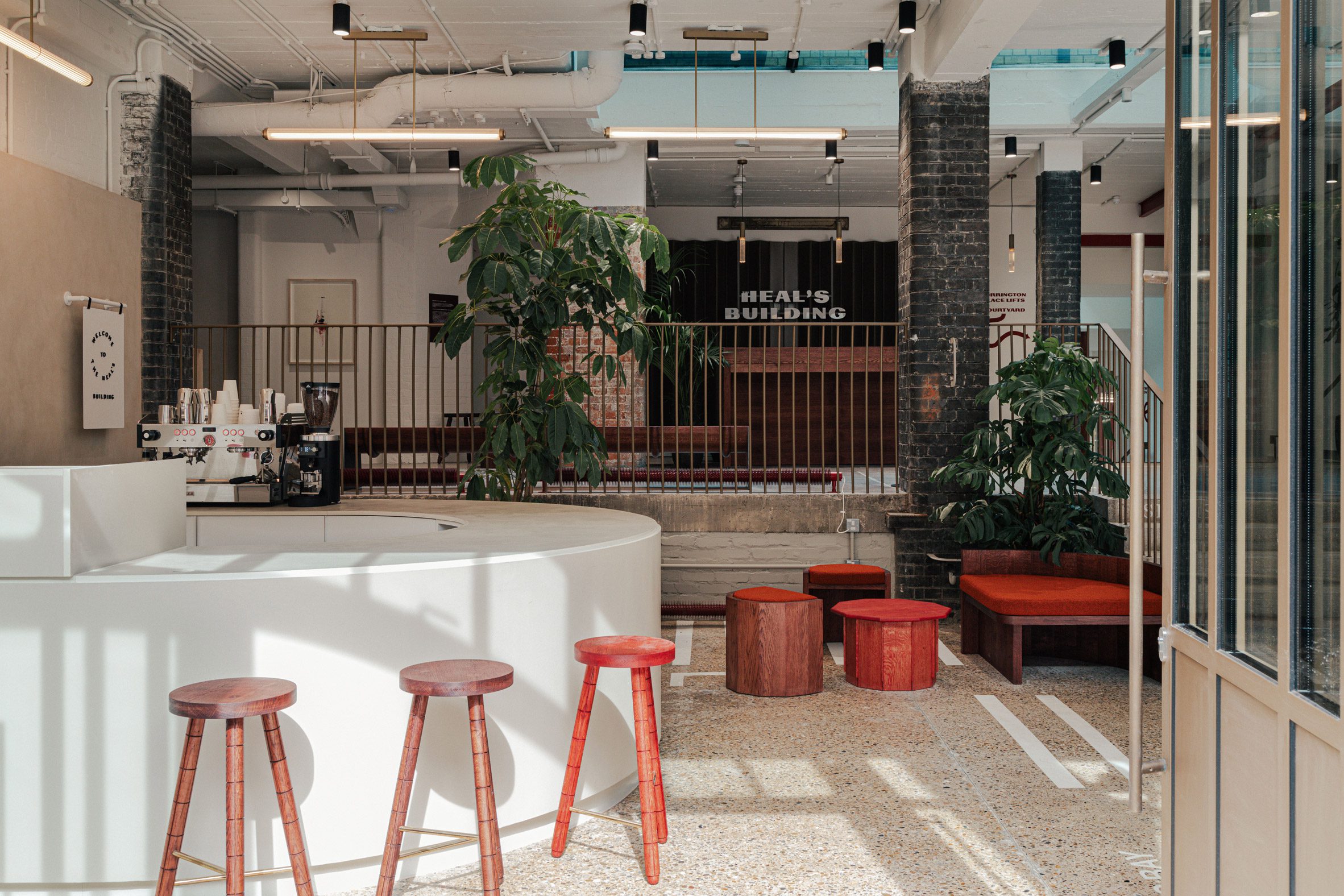 Heal's reception interior by Buckley Gray Yeoman and White Red Architects